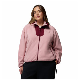 Дамски суитшърт Columbia Sequoia Grove™ Full Zip Fleece розов Eraser Pink, Rich Wine