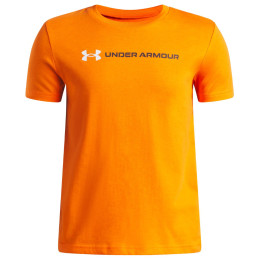 Детска функционална тениска Under Armour UA B Logo Wordmark SS Outrageous Orange