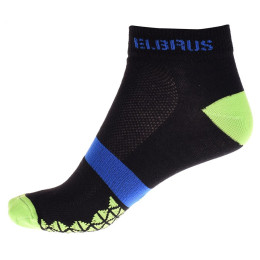 Чорапи Elbrus Arad черен Black/ElbrGreen/Blue