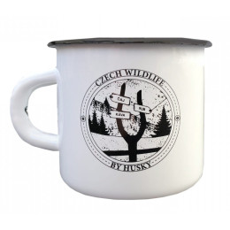 Чаша Husky 400 мл алуминиева бял/черен Signpost