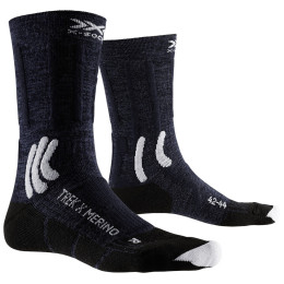 Чорапи X-Socks Trek X Merino тъмно син MIDNIGHT BLUE/ARCTIC WHITE
