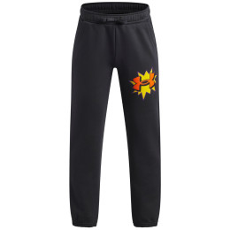 Детски панталони Under Armour UA B Rival FLC Graphics Jgr Anthracite сив Anthracite / / Outrageous Orange