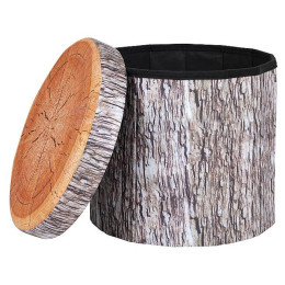 Табуретка Bo-Camp Ottoman Round кафяв TreeTrunkBrown
