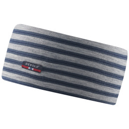 Лента за глава Devold Breeze Headband kids сив/син Night stripes
