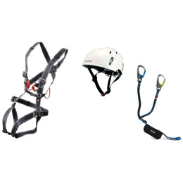 Комплект за виа ферата Ocún Via Ferrata Bodyguard Pail Set бял