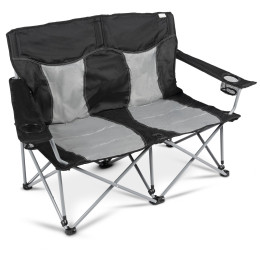 фотьойл Kampa Lofa Double черен/сив