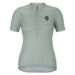 Дамска колоездачна фланелка Scott Jersey W's Endurance LT SS зелен/сив spray grey