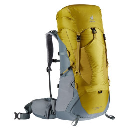 Раница Deuter Aircontact Lite 50+10 сив/жълт TourmericTeal
