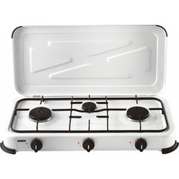 Газов котлон Gimeg Tříplotýnkový plynový vařič бял