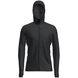 Функционален мъжки суитшърт Icebreaker M Mer 260 Quantum IV LS Zip Hoodie черен Black