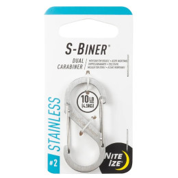 Помощен карабинер Nite Ize S-Biner Stainless Steel #2 сребърен Stříbrná