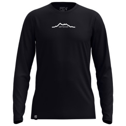 Мъжка тениска Ortovox 150 Cool Mountain Long sleeve черен Black Raven