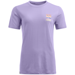 Дамска функционална блуза Ortovox 140 Cool Mtn Gradient Ts лилав Lush Lavender