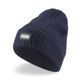 Зимна шапка Puma Ribbed Classic Cuff Beanie син