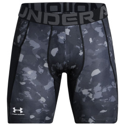 Мъжки къси панталони Under Armour HG Armour Prtd Comp Sts сив/черен BLK