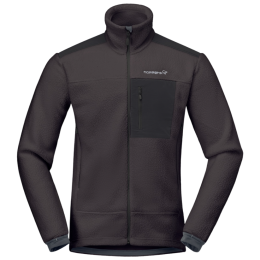Мъжки суитшърт Norrona trollveggen warm3 Jacket тъмно сив Phantom