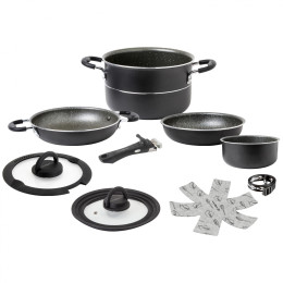 Комплект прибори Brunner Pirate NG 7+1 - 20 cm черен