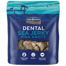 Лакомства за кучета Fish4Dogs Dental Sea Jerky Fish Knots 100g