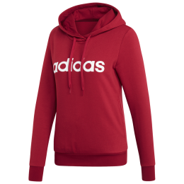 Дамски суитшърт Adidas W E LIN OH HD червен