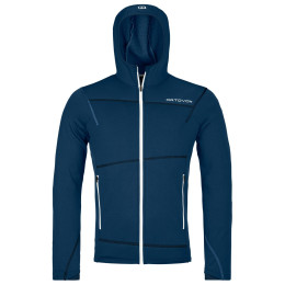 Функционален мъжки суитшърт Ortovox Fleece Light Hoody M тъмно син deep ocean