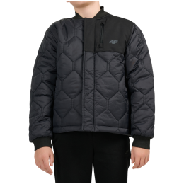 Детско софтшел яке 4F Jacket M324 Deep Black черен Deep Black