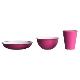 Комплект прибори Omada Sanaliving Set 3pcs розов Fucsia