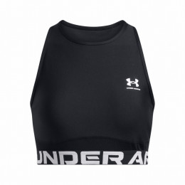 Дамски топ Under Armour HeatGear Rib Tank черен/бял Black