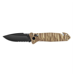 Сгъваем нож TB OUTDOOR Cac S200 French Army Knife Textured Pa6 Serrated кафяв