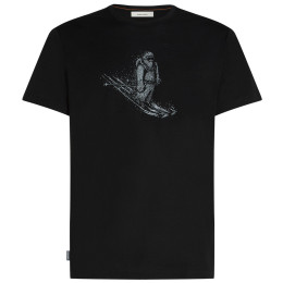 Мъжка тениска Icebreaker Merino 150 Tech Lite Skiing Yeti черен Black