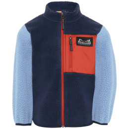 Детски суитшърт Didriksons Anten Kids Fullzip 2 Winter Blue син Winter Blue
