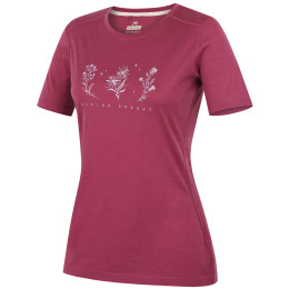 Дамска тениска MOOA Merino Lyolite Bloom 150 Short розов dark pink