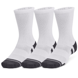 Комплект чорапи Under Armour Performance Tech 3pk Crew бял White / White / Jet Gray