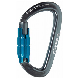 Карабинер Camp Orbit 2Lock - Gun Metal / Blue сив/син Gun Metal / Blue