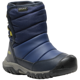 Детски зимни ботуши Keen Puffrider Wp Children тъмно син naval academy/mango mint