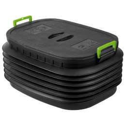 Сгъваема кутия с капак Yolco CP60 черен/зелен