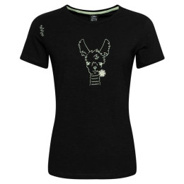 Дамска тениска Chillaz Valencia Happy Alpaca черен Black
