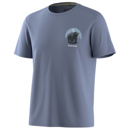 Функционална мъжка тениска Smartwool Men's Lunar Bear Active Short Sleeve Graphic Tee тъмно син NIGHTFALL BLUE