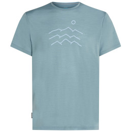 Функционална мъжка тениска Icebreaker Merino Blend 125 Cool-Lite™ Sphere SS Tee Across the Peaks