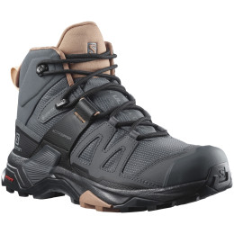 Дамски туристически обувки Salomon X Ultra 4 Mid Wide GTX W сив/кафяв