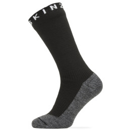 Водоустойчиви чорапи SealSkinz Nordelph черен/сив Black/Grey Marl/White