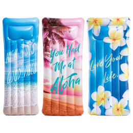 Надуваем дюшек Intex Tropical Island Mats 58772EU