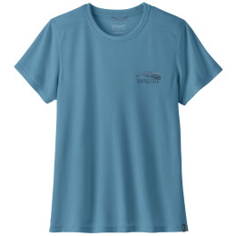 Дамска тениска Patagonia Women's Capilene® Cool Trail Shirt - Stratapeaks син Shore Blue