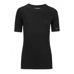 Мъжко термо бельо Ortovox Merino 185 Pure Short Sleeve черен BlackRaven