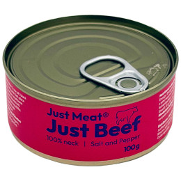 Консерва Just Meat Hovězí krk 100 g червен