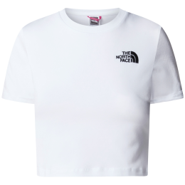 Дамска тениска The North Face Essential Cropped Slim Short Sleeve Tee бял TNF WHITE