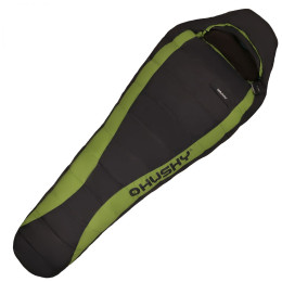 Пухен спален чувал Husky Dinis -10°C (2017) черен/зелен