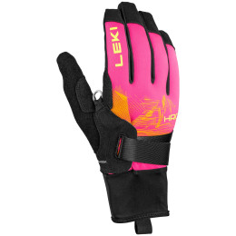 Ръкавици за ски бягане Leki HRC Race TR черно/розово neonpink-neonorange-neonyellow