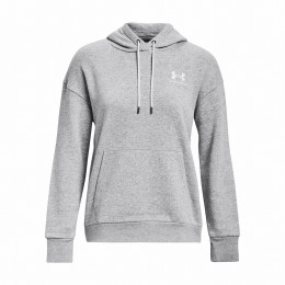 Дамски суитшърт Under Armour Essential Fleece Hoodie светло сив ModGrayLightHeather/White