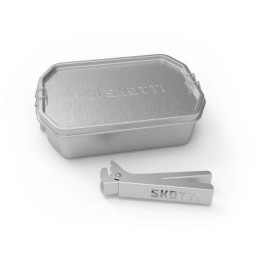 Кутия за храна SKOTTI Box 1L сребърен ocelová