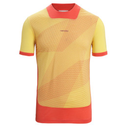 Функционална мъжка тениска Icebreaker Men ZoneKnit™ SS Tee GEODETIC оранжев